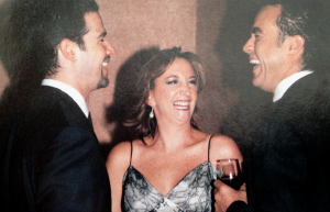 Emiliano Salinas de Gortari (izq.), su prima Claudia Ruiz Massieu y Francisco Ricalde. Foto: QUIEN