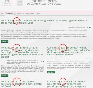 SEP desaparece comunicado