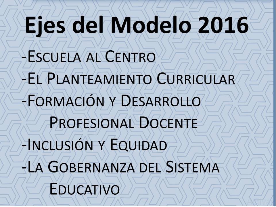 Modelo educativo ejes