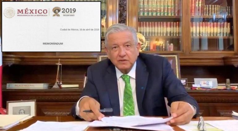 Emite AMLO memorándum para frenar reforma educativa
